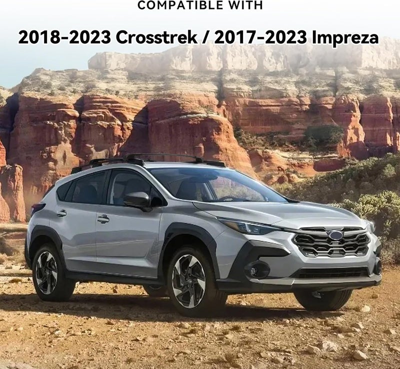 FLYCLE 300LBS Lockable Roof Rack Cross Bars Compatible with Subaru Crosstrek 2018-2023 & Impreza 2017-2023, Aluminum Anti-Corrosion Cross Bar Fit Luggage Kayaks Bicycles Snowboard with Raised Side Rails - Image 2